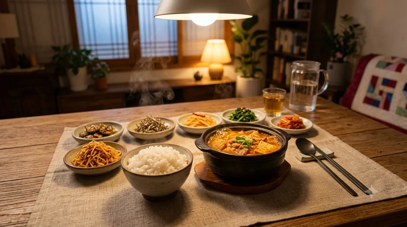 돼지고기김치찌개 플레이팅 및 꿀조합 가이드