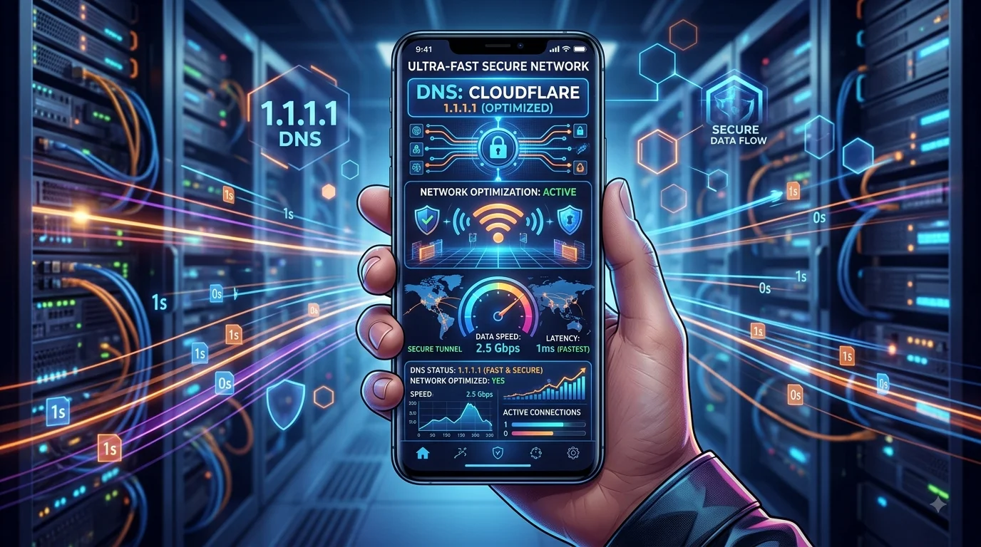 스마트폰 개인 DNS 프라이빗 설정 및 Cloudflare 1.1.1.1 초고속 웹 로딩 최적화