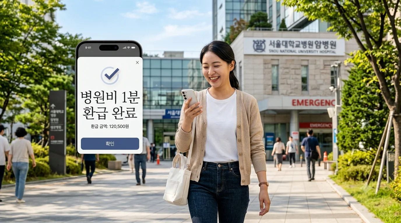 [실손24 병원비 청구] 종이 영수증 없이 앱 하나로 1분 만에 끝내는 실손보험 전산 청구 및 환급 완벽 가이드 - 실천 가이드 및 행동 요약 카드