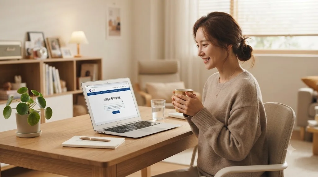 고용24 포털을 통해 육아휴직 급여를 원스톱으로 온라인 신청하는 스마트워크 환경