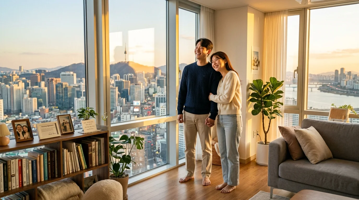 사전 증여와 비과세 플랜으로 주택 자금을 마련한 신혼부부의 행복한 일상