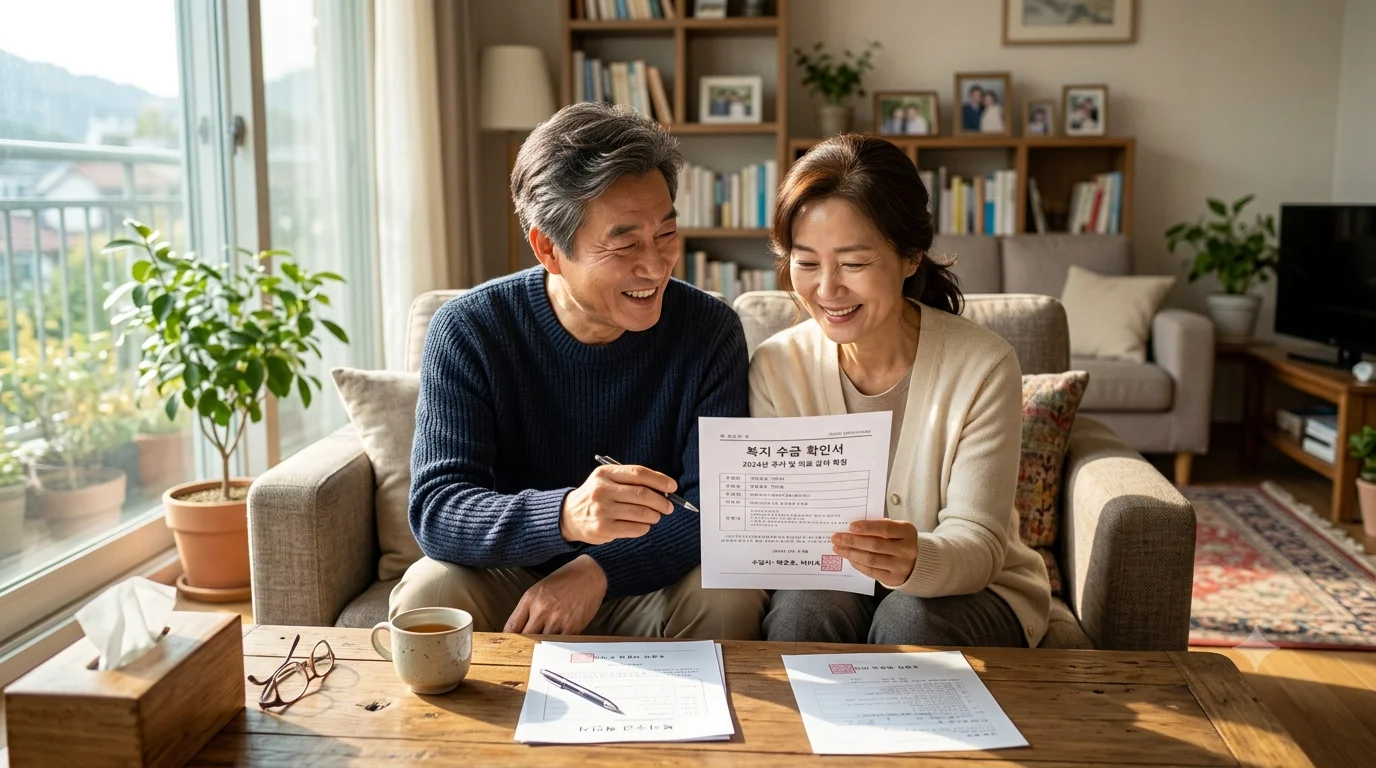 복지로 모의계산을 통한 기초생활수급자·차상위계층 자격 자가진단 - 실천 가이드 및 행동 요약 카드