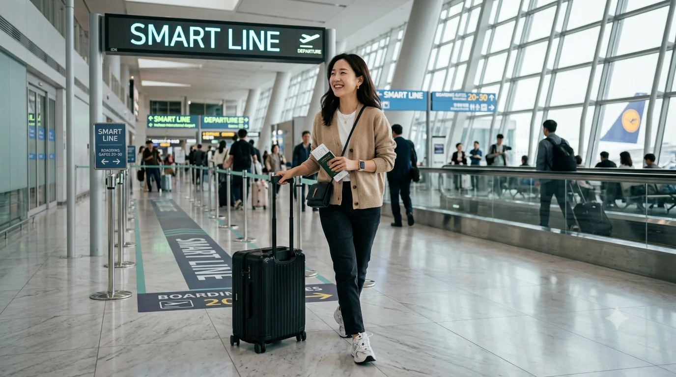 인천공항 스마트패스(SmartPass) 등록 방법 및 전용 출국장 이용법 - 핵심 비교 및 프로세스 개념도