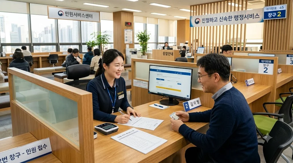 주민센터 창구 신분증 제시 및 정부24 온라인 4대 보안 신청 절차 가이드
